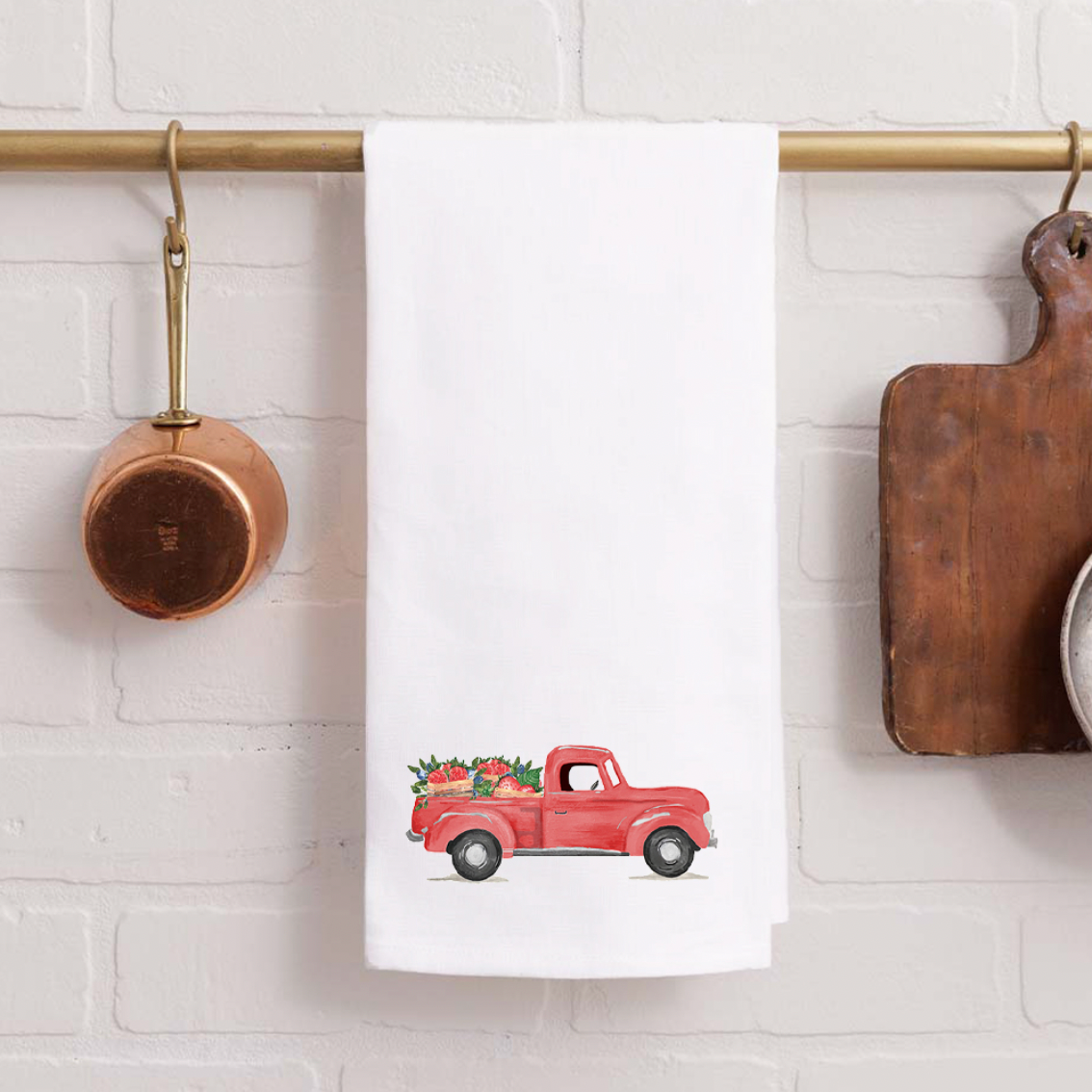 Berries Truck Tea Towel
