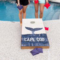 Indigo Whale Tail Personalized Cornhole Game Set