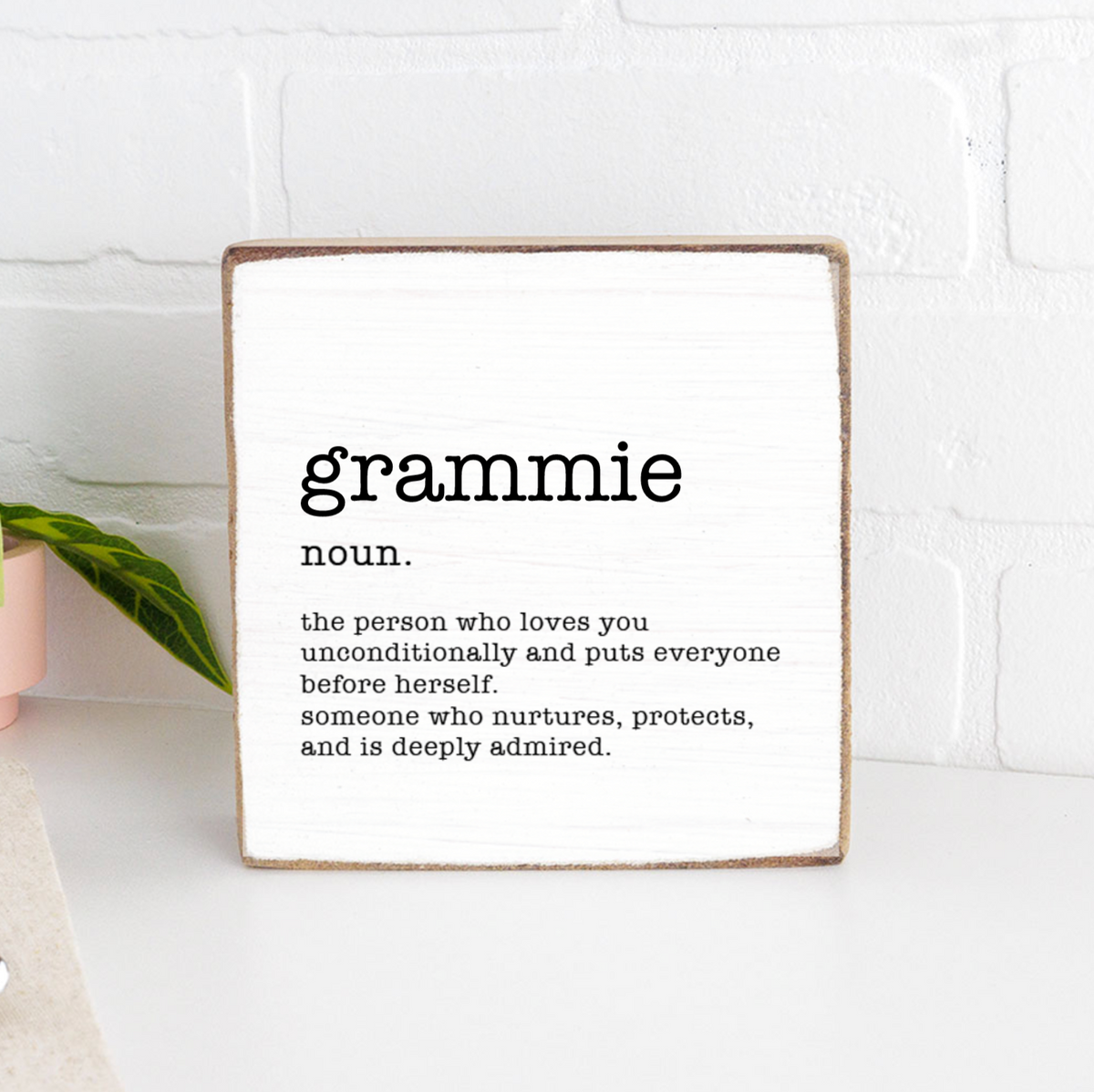 Grammie Definition Block Sign