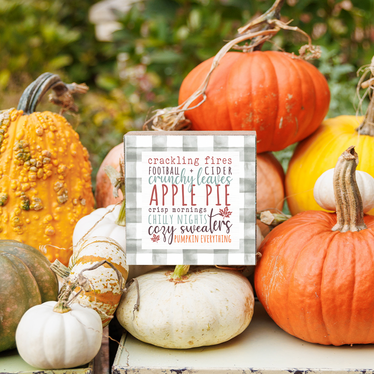 Fall Favorites Block Sign