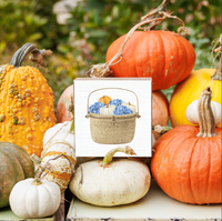 Fall Hydrangea Basket Block Sign