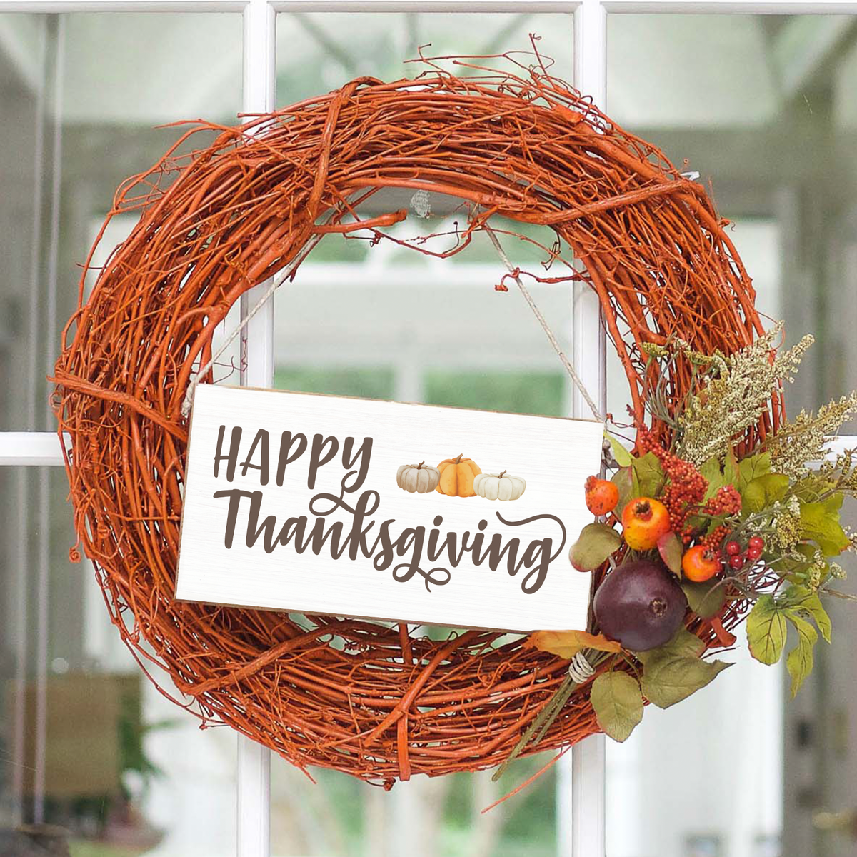 Happy Thanksgiving Twine Sign