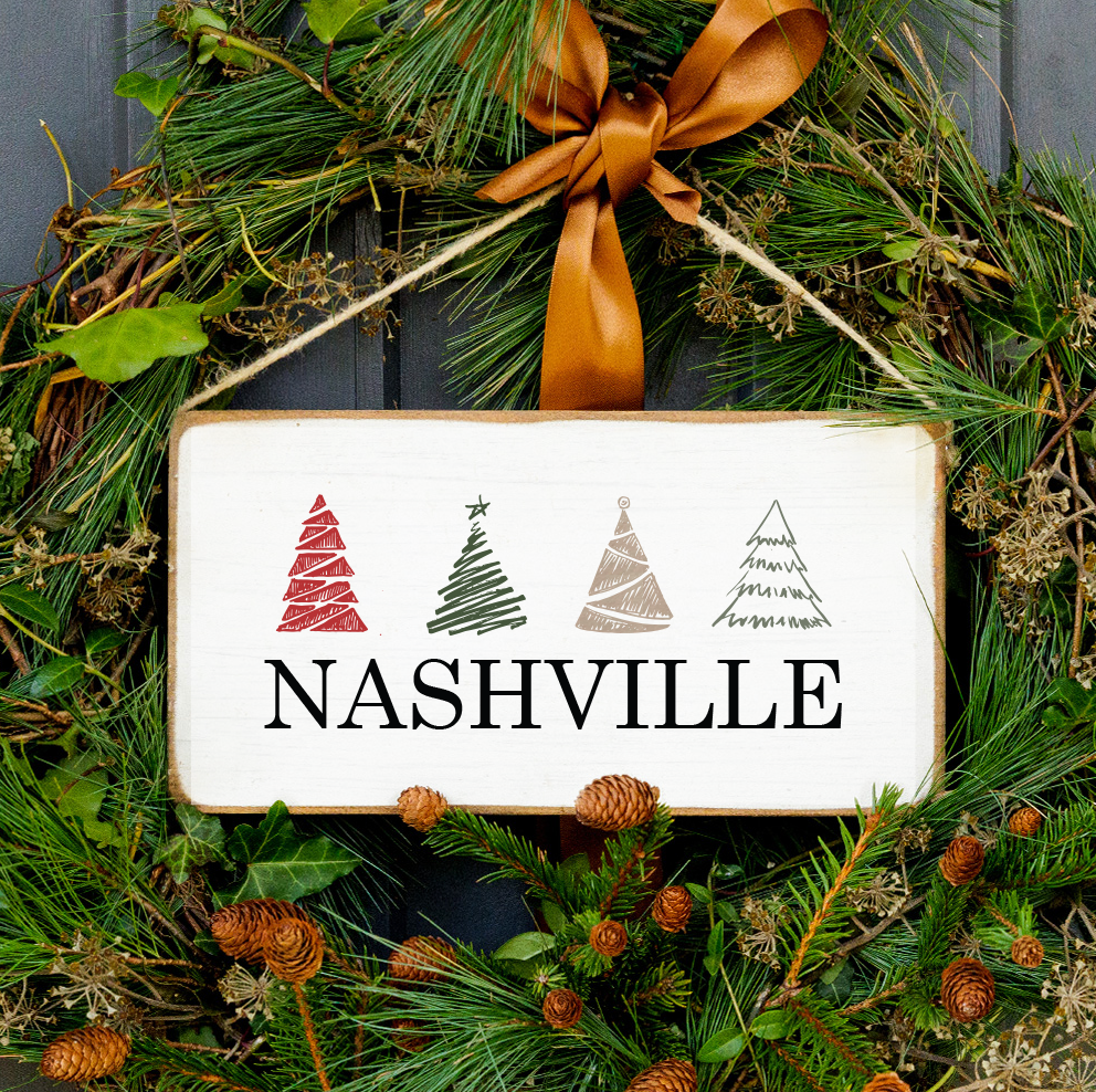 Personalized Trees Twine Sign