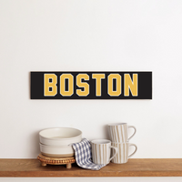 Black and Gold Personalized Barn Wood Sign