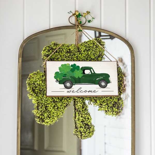 Shamrock Truck Twine Sign