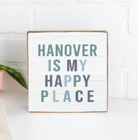 Happy Place Personalized Block Sign