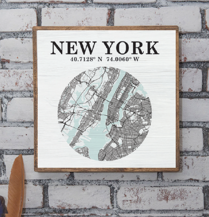 Boston Map Art Wall Art