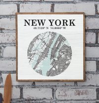 Boston Map Art Wall Art
