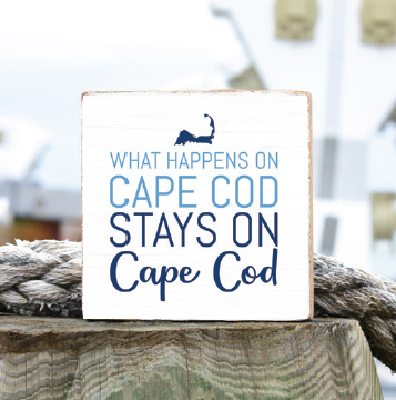 What Happens on Cape Cod Wood Block
