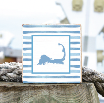 Cape Silo Stripes Wood Block