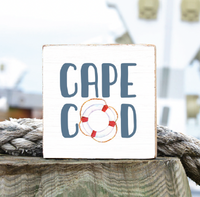 Cape Cod Lifesaver Wood Block