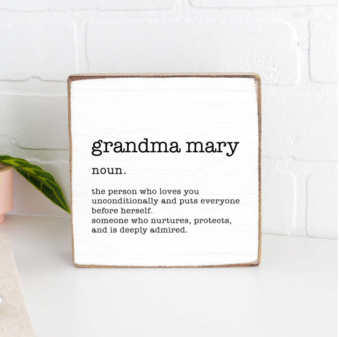 Person Who Loves You Personalized Block Sign