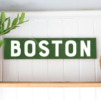 Green Personalized Barn Wood Sign