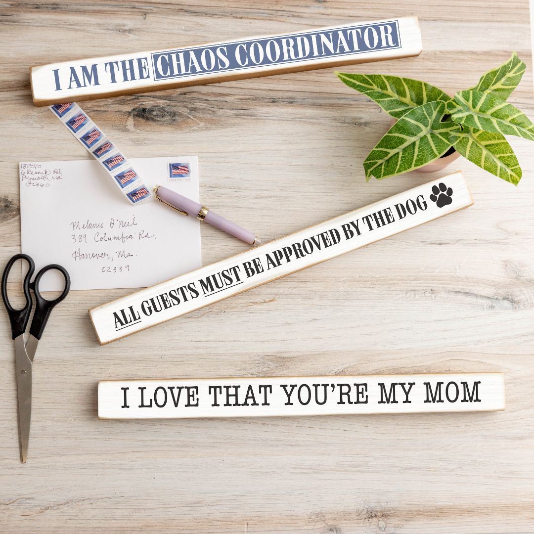 Aunt: Like a mom only cooler Skinny Sign