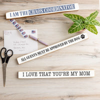 Aunt: Like a mom only cooler Skinny Sign