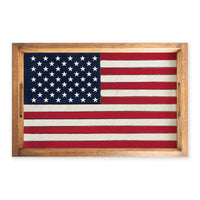 American Flag Serving Tray