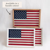 American Flag Serving Tray