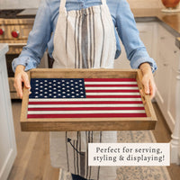 American Flag Serving Tray
