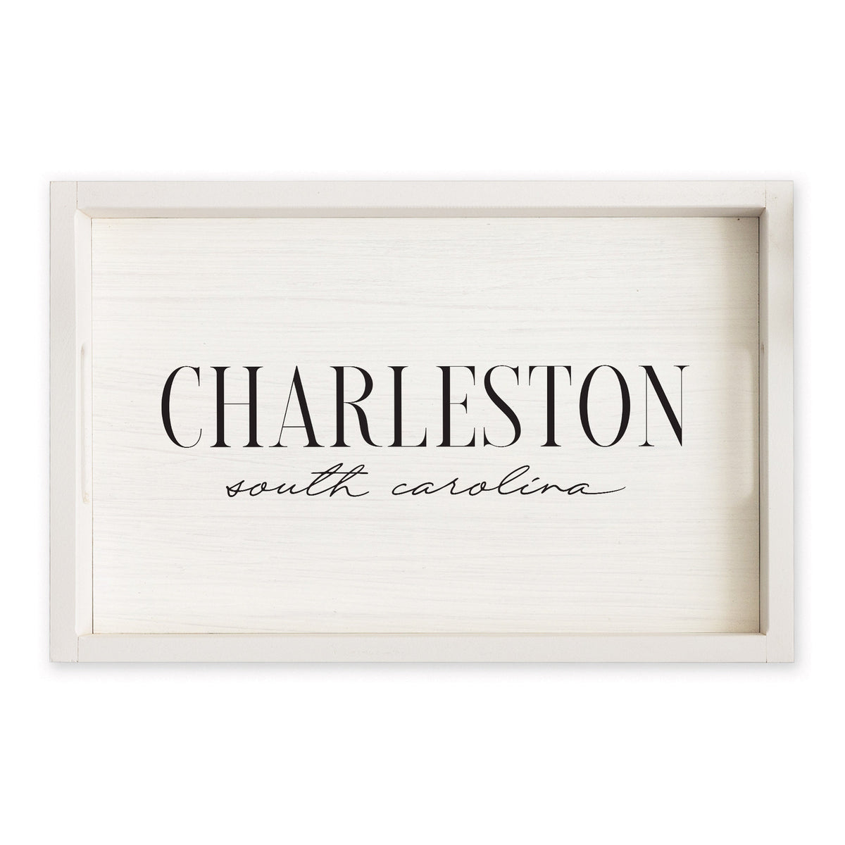 Serif Script Personalized Serving Tray