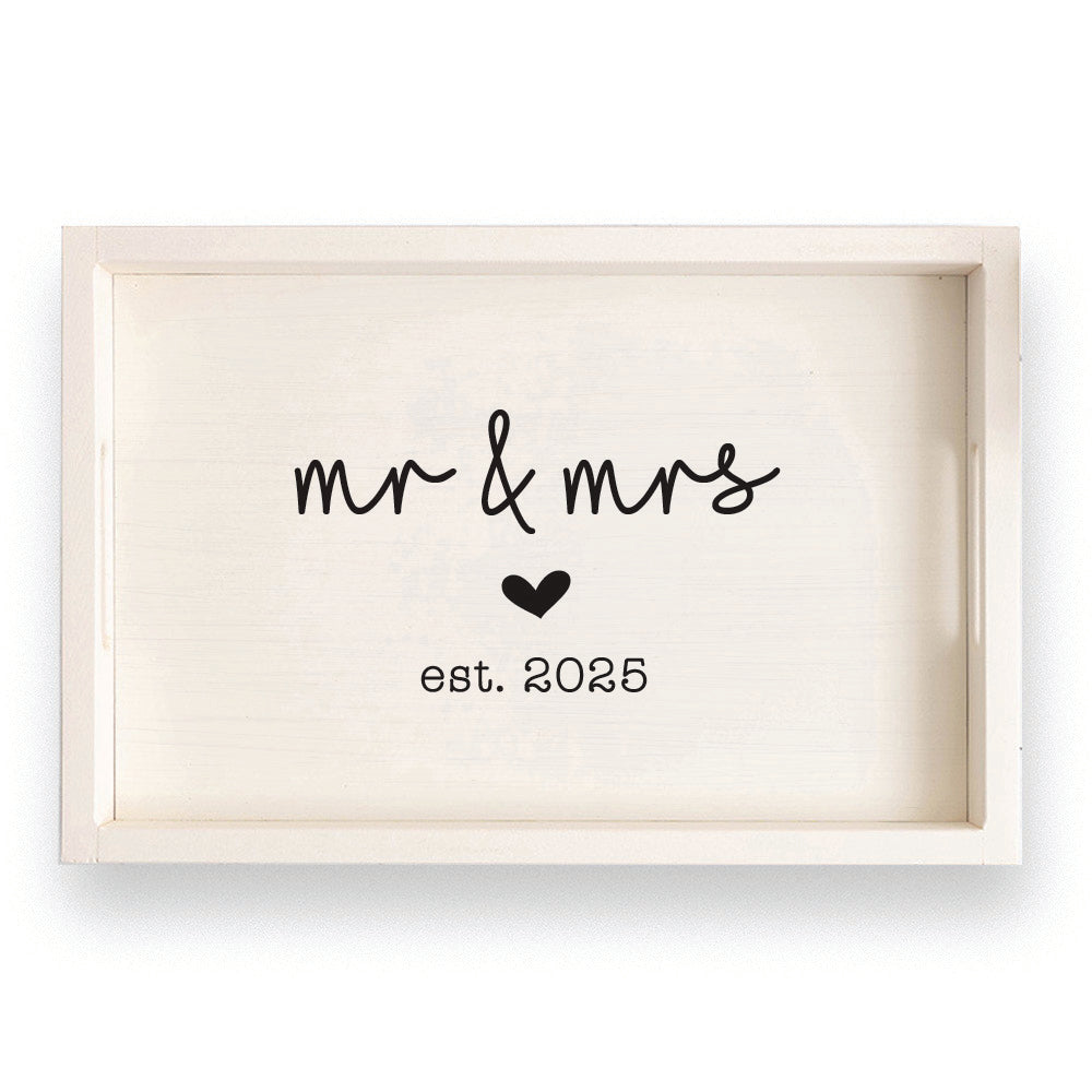 Wedding Established Personalized Serving Tray