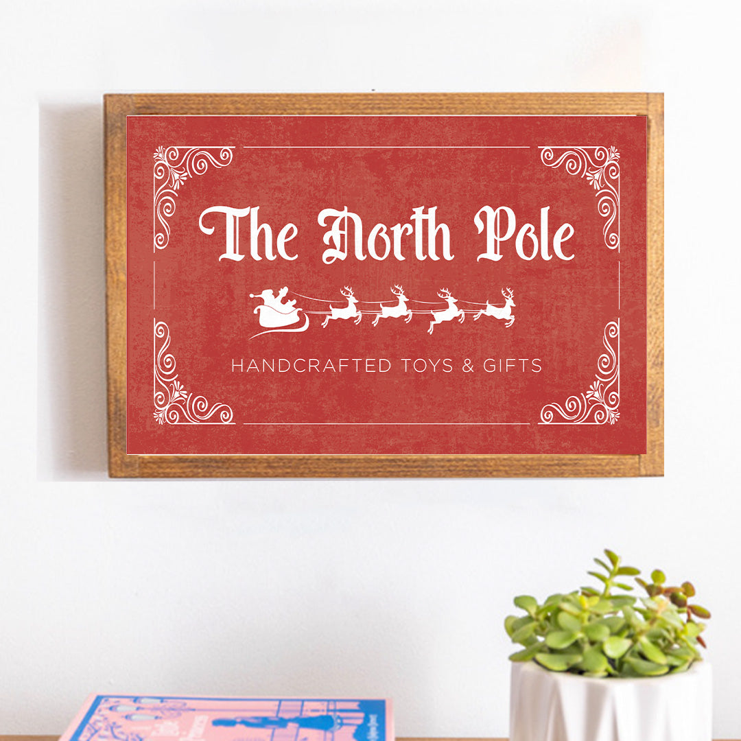 The North Pole 13" x 19" Wall Art