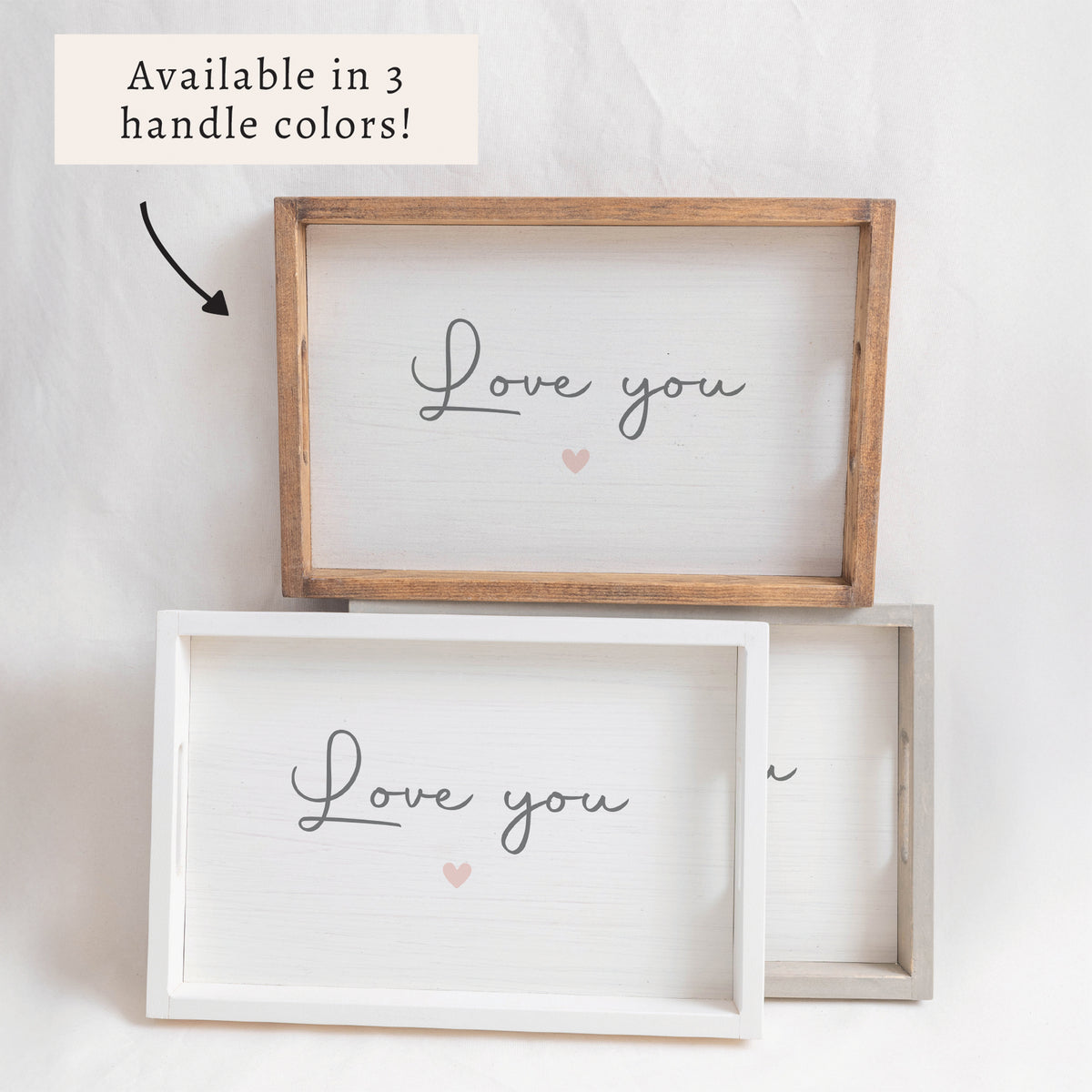 Love You Heart Serving Tray