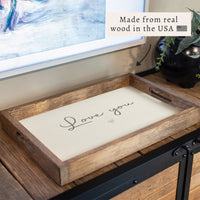 Love You Heart Serving Tray