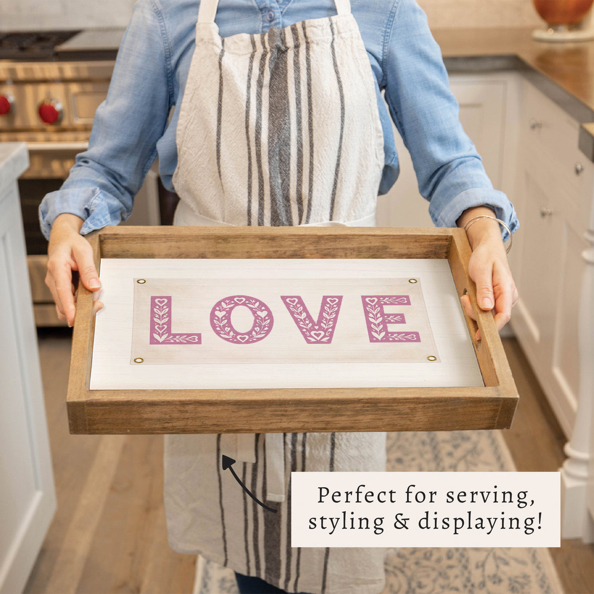 Love Flag Serving Tray