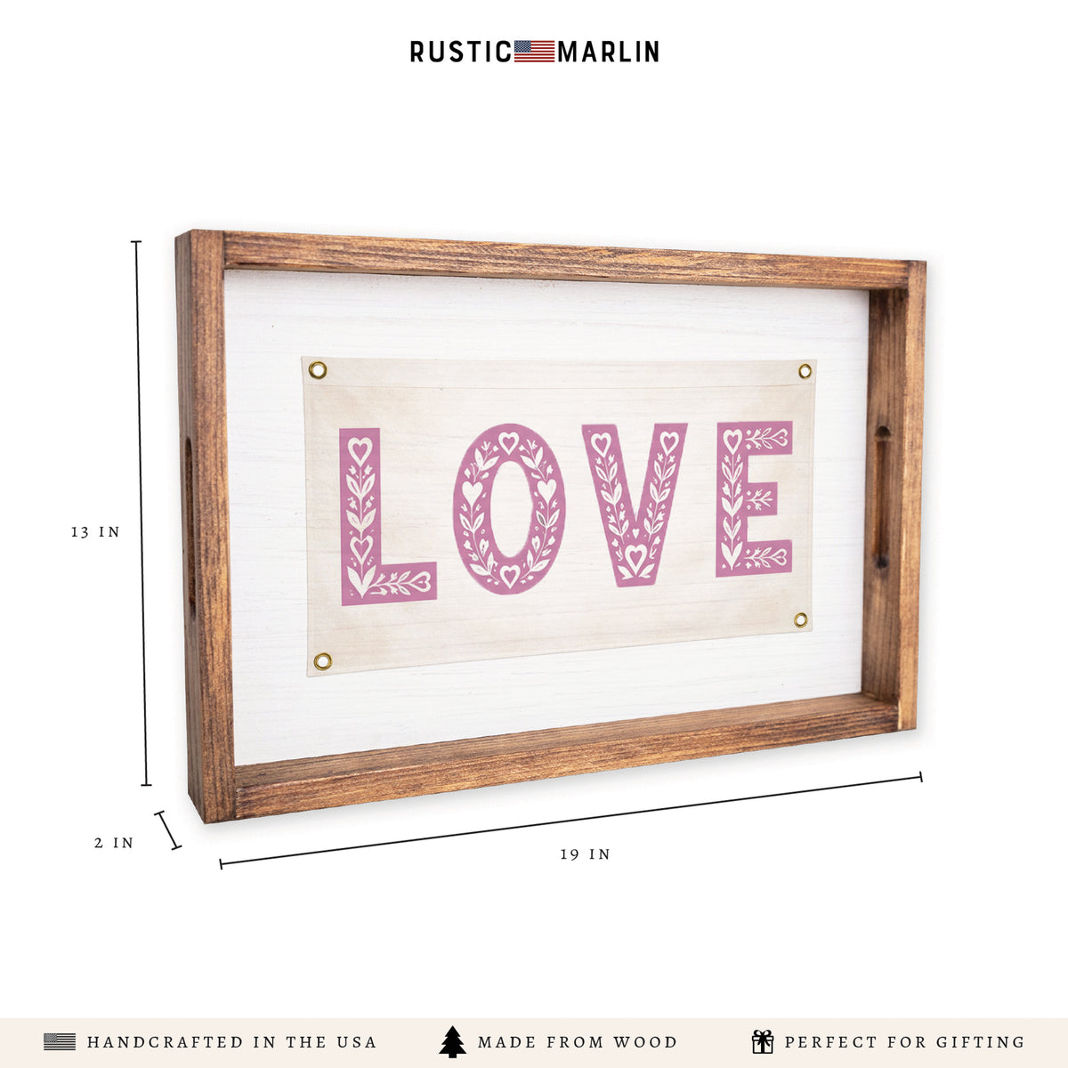 Love Flag Serving Tray