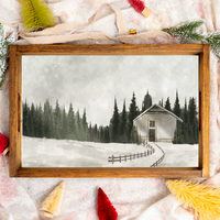 Winter Scene Serving Tray