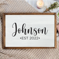 Script Personalized Serving Tray
