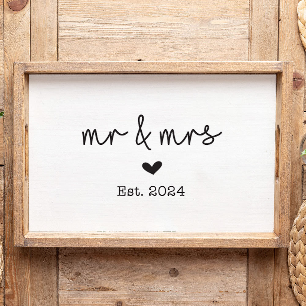 Wedding Established Personalized Serving Tray