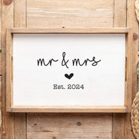 Wedding Established Personalized Serving Tray