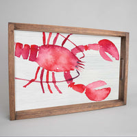 Lobster Watercolor Serving Tray