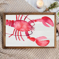 Lobster Watercolor Serving Tray