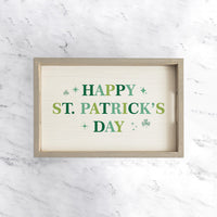 St Patrick's Day Wooden Serving Tray