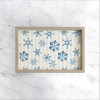 Snowflake Wooden Serving Tray