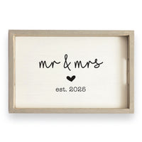 Wedding Established Personalized Serving Tray