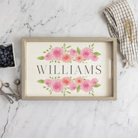 Roses Personalized Serving Tray