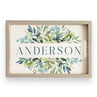 Greenery Personalized Serving Tray