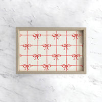 Holiday Bows Serving Tray
