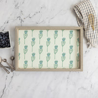 Green Tulip In Line Serving Tray