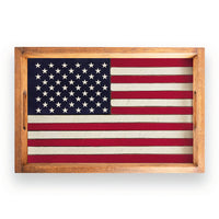 American Flag Serving Tray