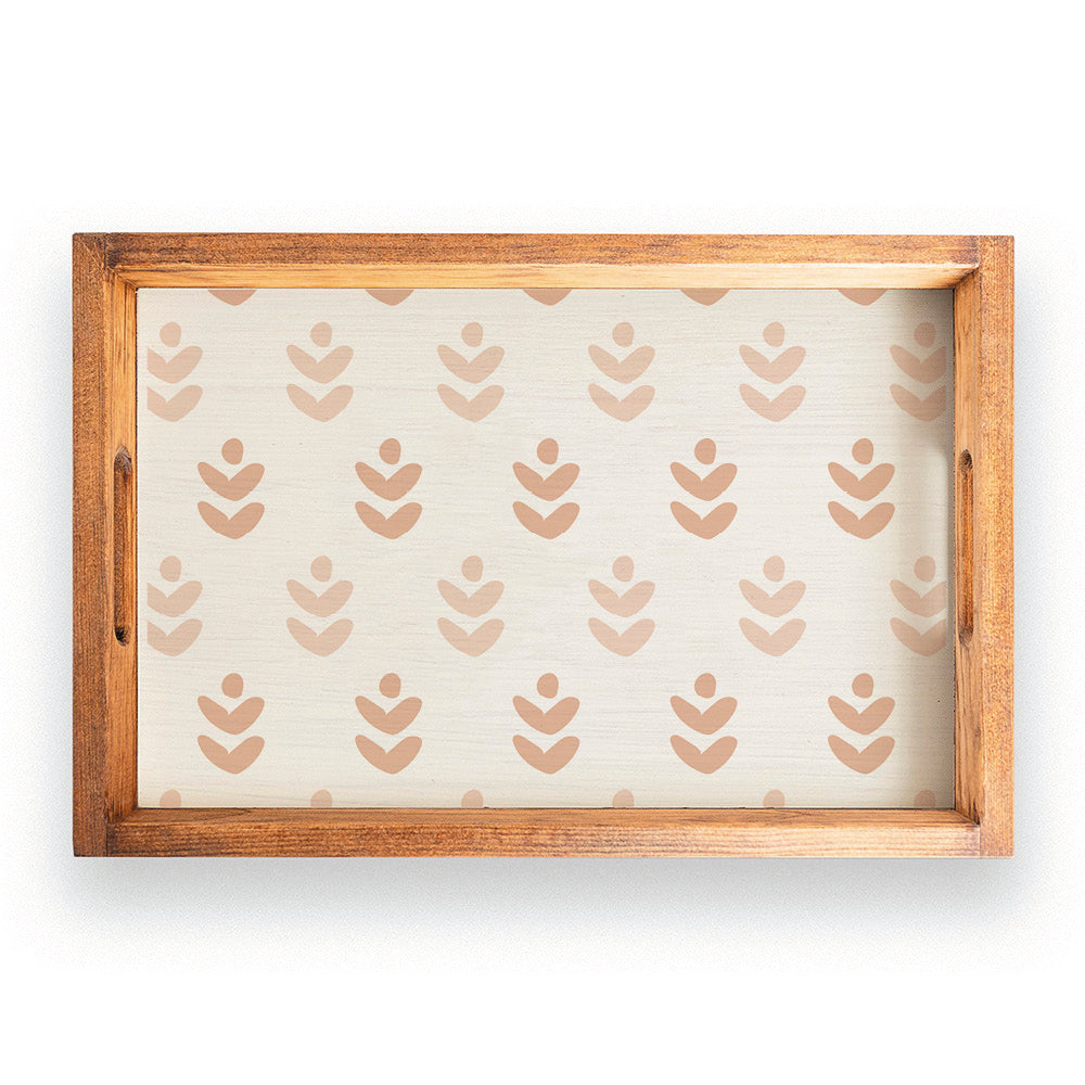 Repeating Floral Serving Tray