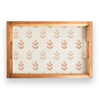Repeating Floral Serving Tray
