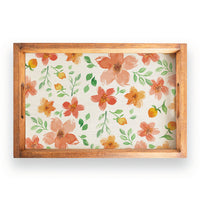 Floral Serving Tray