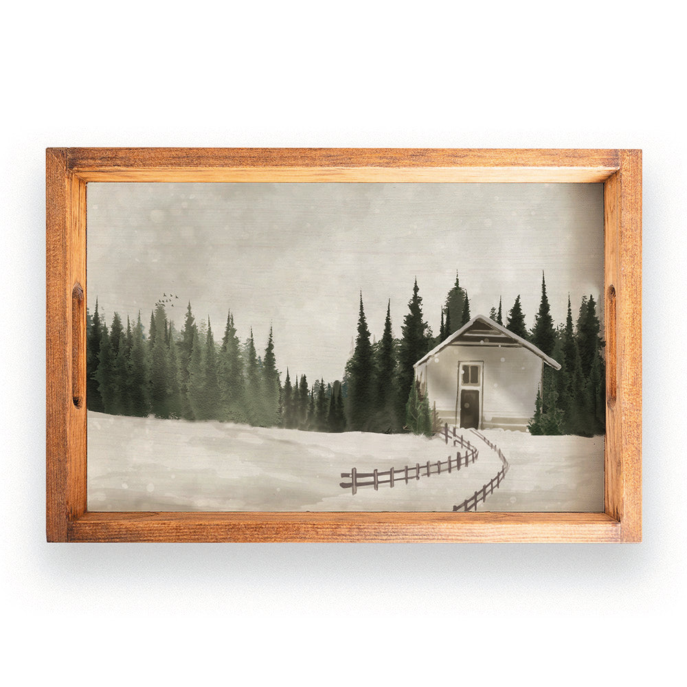 Winter Scene Serving Tray