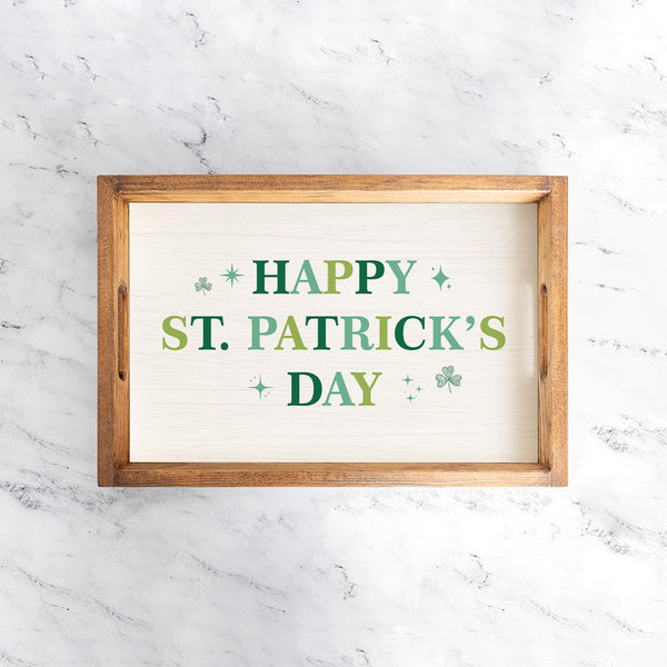 St Patrick's Day Wooden Serving Tray