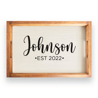 Script Personalized Serving Tray