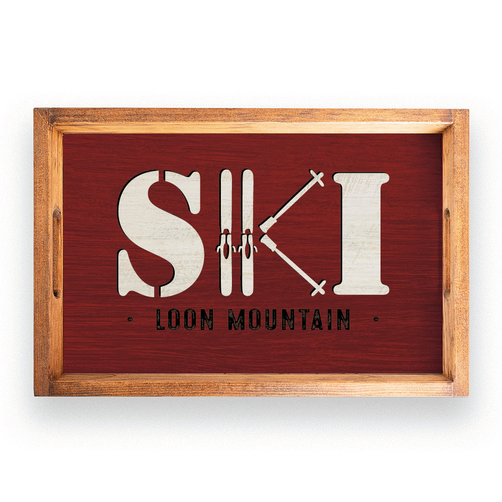 Ski Personalized Serving Tray